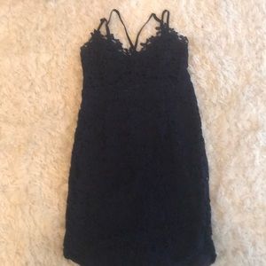 Navy lace dress